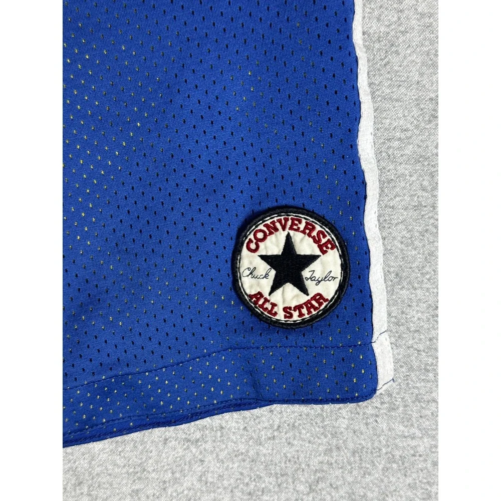 Vintage Converse Mesh Basketball Shorts Kids XL Blue Chuck Taylor Side Stripe